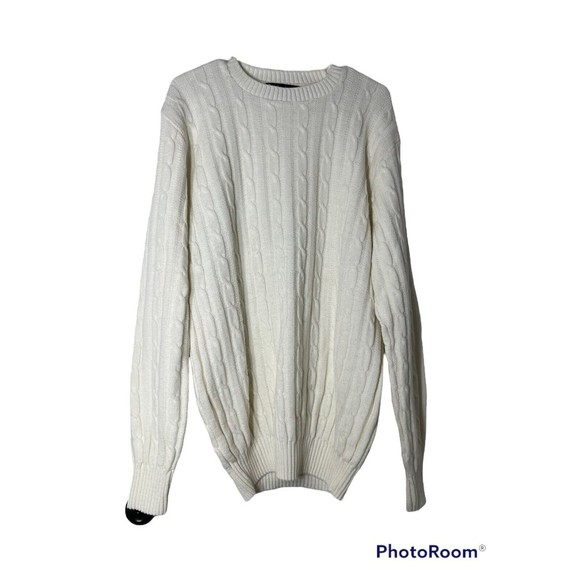 Men’s Vintage Jersild Distinctive Sportswear Cream Sweater Large Tall‎ Wintuk - Picture 1 of 4